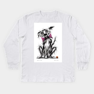 Spotty dog Kids Long Sleeve T-Shirt